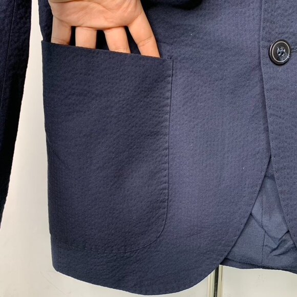 Alessandro Cantarelli Men's Blue Cotton Blend 3 Button Blazer Jacket Size 48 - Picture 5 of 13